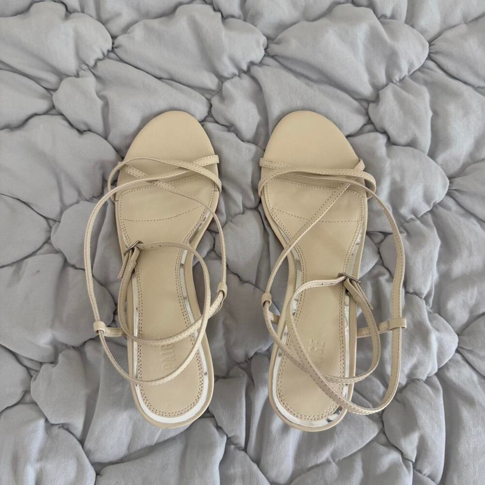 Paige Cream Heels - Size 6.5